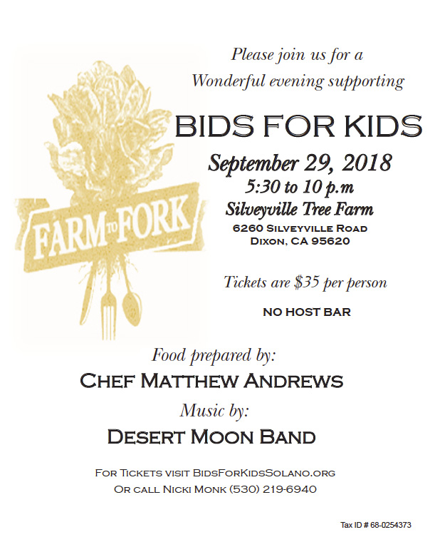 Farm to Fork flyer from 2018 event